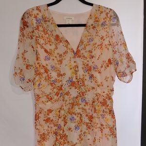 Sundance 100% silk floral dress size 8